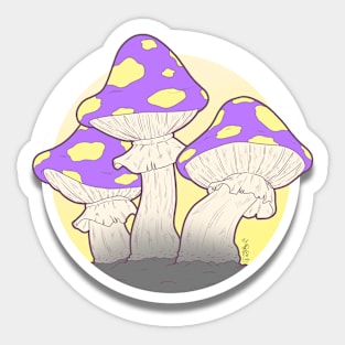 A Few Proud Mushrooms (NonBinary) Sticker